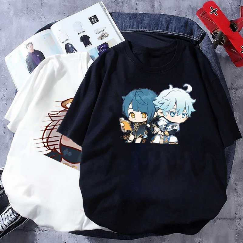 Game Genshin Impact T Shirt Woemn Hot Games Q Version Character Graphic T-shirt Tops Cute Cartoon Streetwear Y2k Clothes Tee
Game Genshin Impact T Shirt Woemn Hot Games Q Version Character Graphic T-shirt Tops Cute Cartoon Streetwear Y2k Clothes Tee