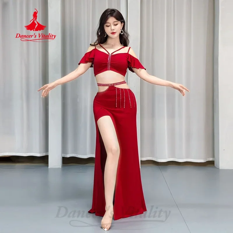 Комплект костюма BellyDance для женщин, усовершенствованный комплект из хлопка с кисточками и кристаллами AB для взрослых женщин, одежда для практики восточных танцев
Комплект костюма BellyDance для женщин, усовершенствованный комплект из хлопка с кисточками и кристаллами AB для взрослых женщин, одежда для практики восточных танцев