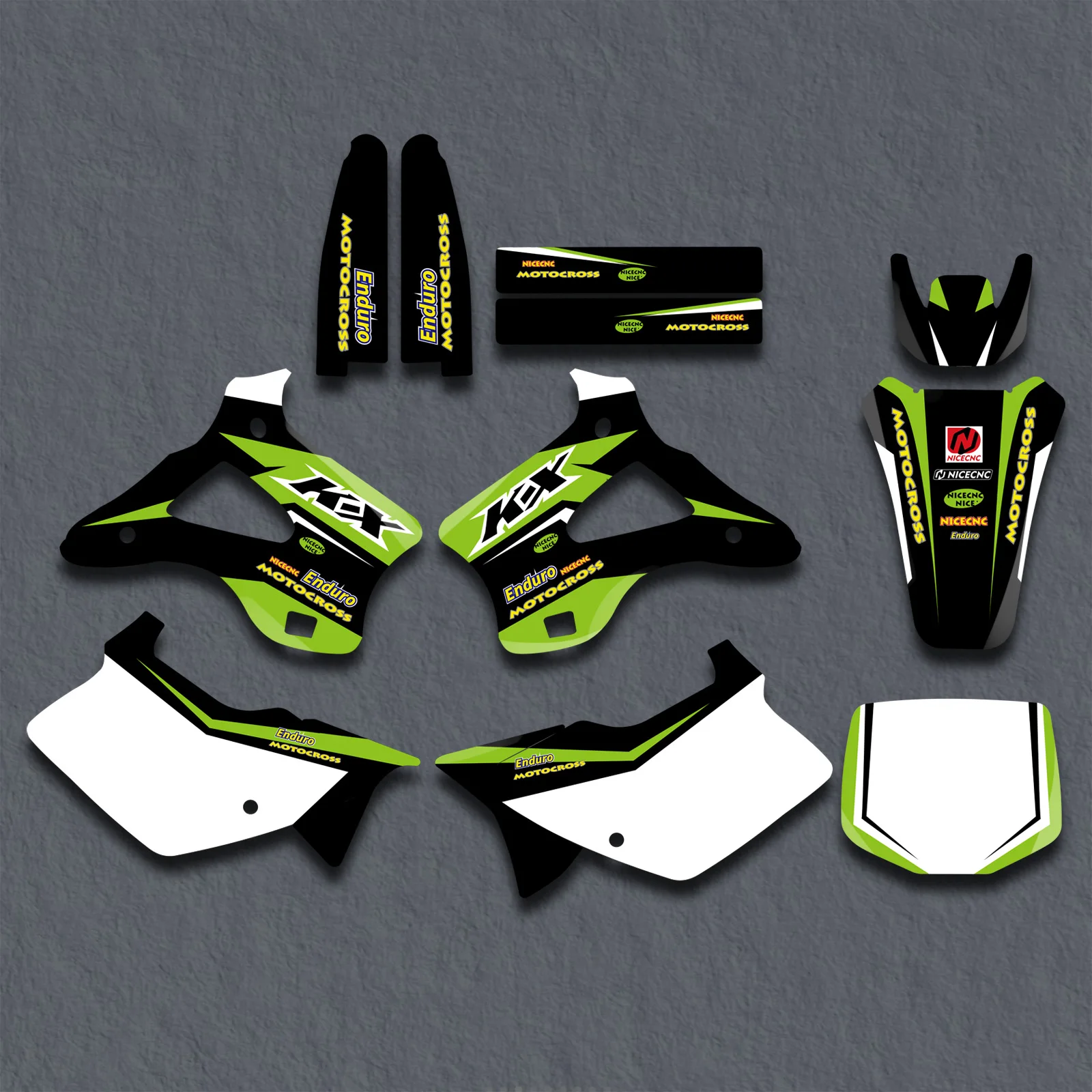 NICECNC For Kawasaki KX125 KX250 KX 125 250 1994-1998 1997 1996 1995 Motorcycle Graphic Backgounds Decals Stickers Kit Customize
NICECNC For Kawasaki KX125 KX250 KX 125 250 1994-1998 1997 1996 1995 Motorcycle Graphic Backgounds Decals Stickers Kit Customize