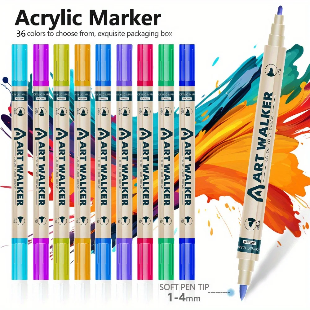 12/24/36 Color Marking Pen Set Oil Painting Pen Waterproof Painting Graffiti Art Supplies Student Stationery Painting
12/24/36 Color Marking Pen Set Oil Painting Pen Waterproof Painting Graffiti Art Supplies Student Stationery Painting