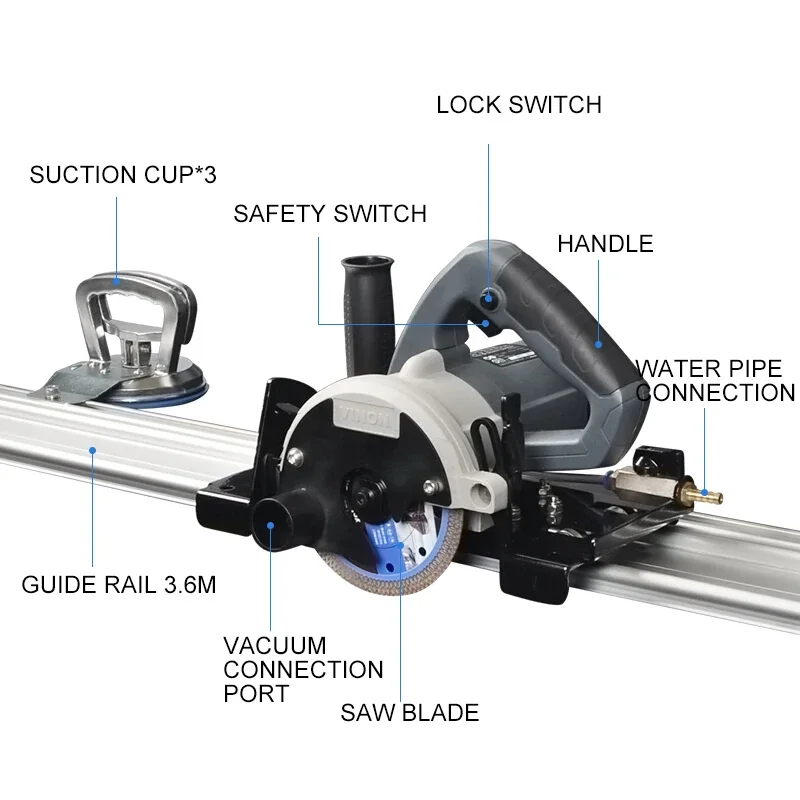 Portable 45 Degree Miter Vertical Cutter Machine with Rail Guide for Large Format Ceramic Tile Marble 220V
Portable 45 Degree Miter Vertical Cutter Machine with Rail Guide for Large Format Ceramic Tile Marble 220V