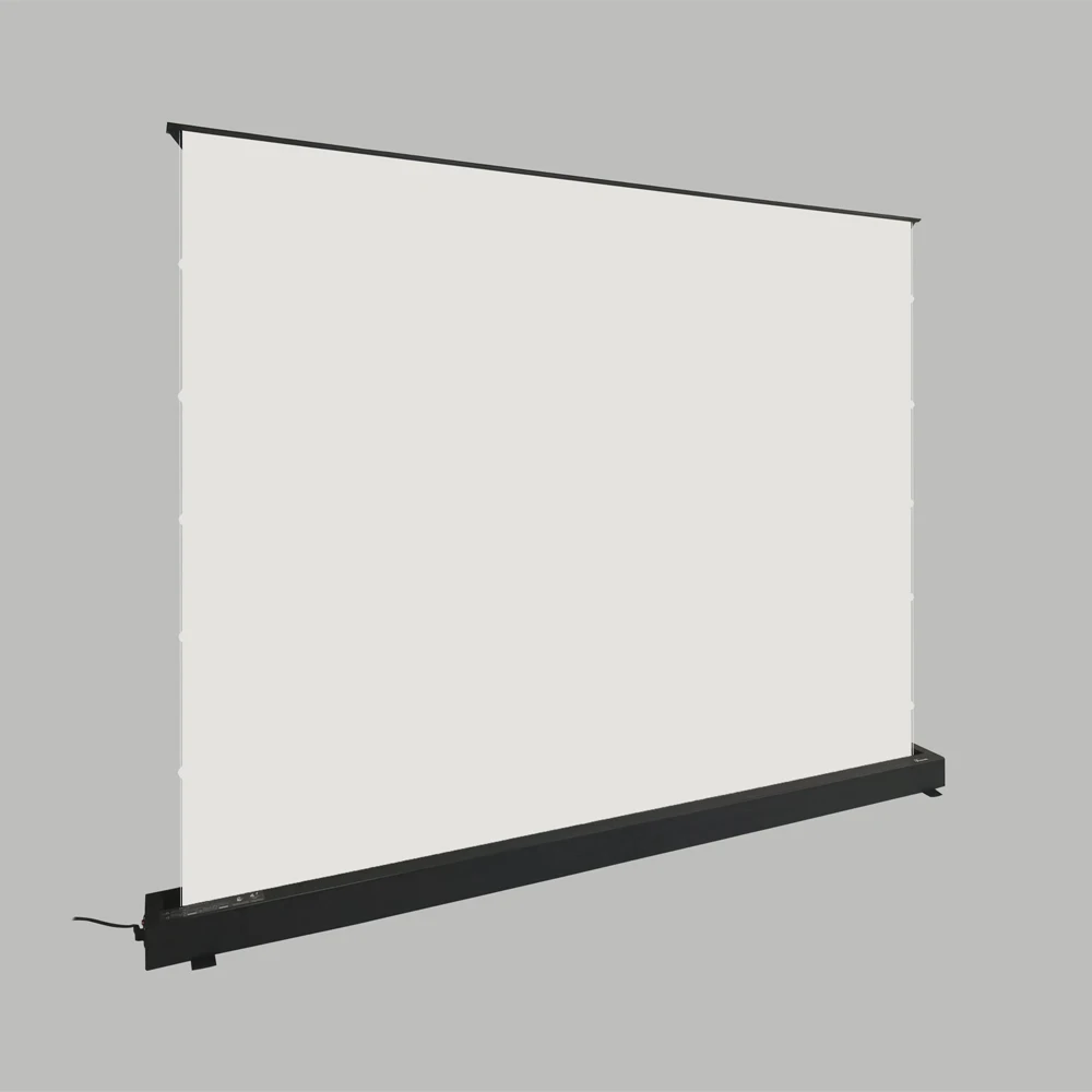 110inch Home Theater 4k Matte White Floor Rising Projector Screen Motorized Floor Raising Tab Tension Screen Long Throw
110inch Home Theater 4k Matte White Floor Rising Projector Screen Motorized Floor Raising Tab Tension Screen Long Throw