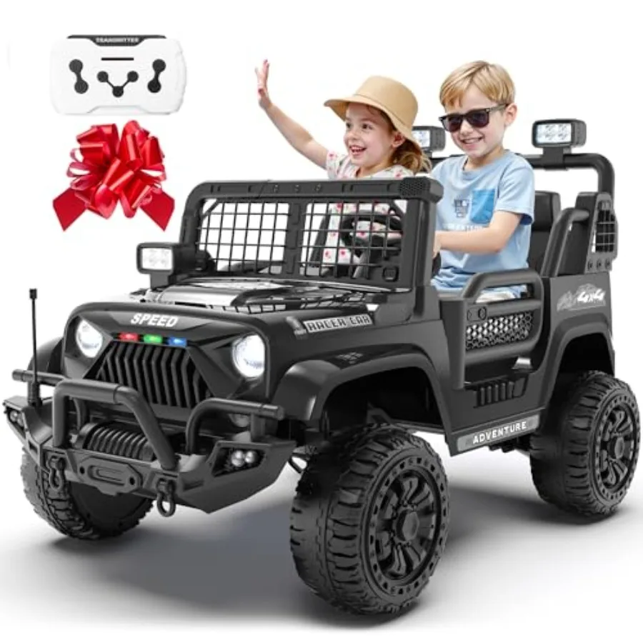 ' electric ride-on car: XL 24V 2-seater with remote control, 24V battery, 20-inch seat, 130lbs capacity, Bluetooth, plastic bod
' electric ride-on car: XL 24V 2-seater with remote control, 24V battery, 20-inch seat, 130lbs capacity, Bluetooth, plastic bod