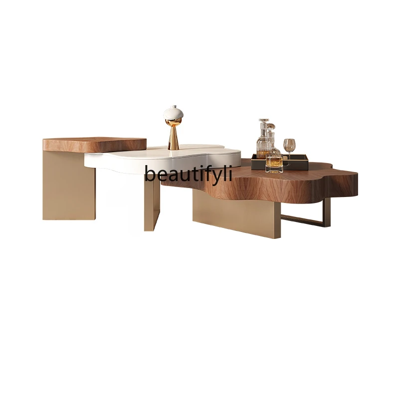 Cream WindCloud Tea Table Living Room Modern Simple and Light Luxury Stone Plate Irregular Shaped Creative Personality Tea Table
Cream WindCloud Tea Table Living Room Modern Simple and Light Luxury Stone Plate Irregular Shaped Creative Personality Tea Table