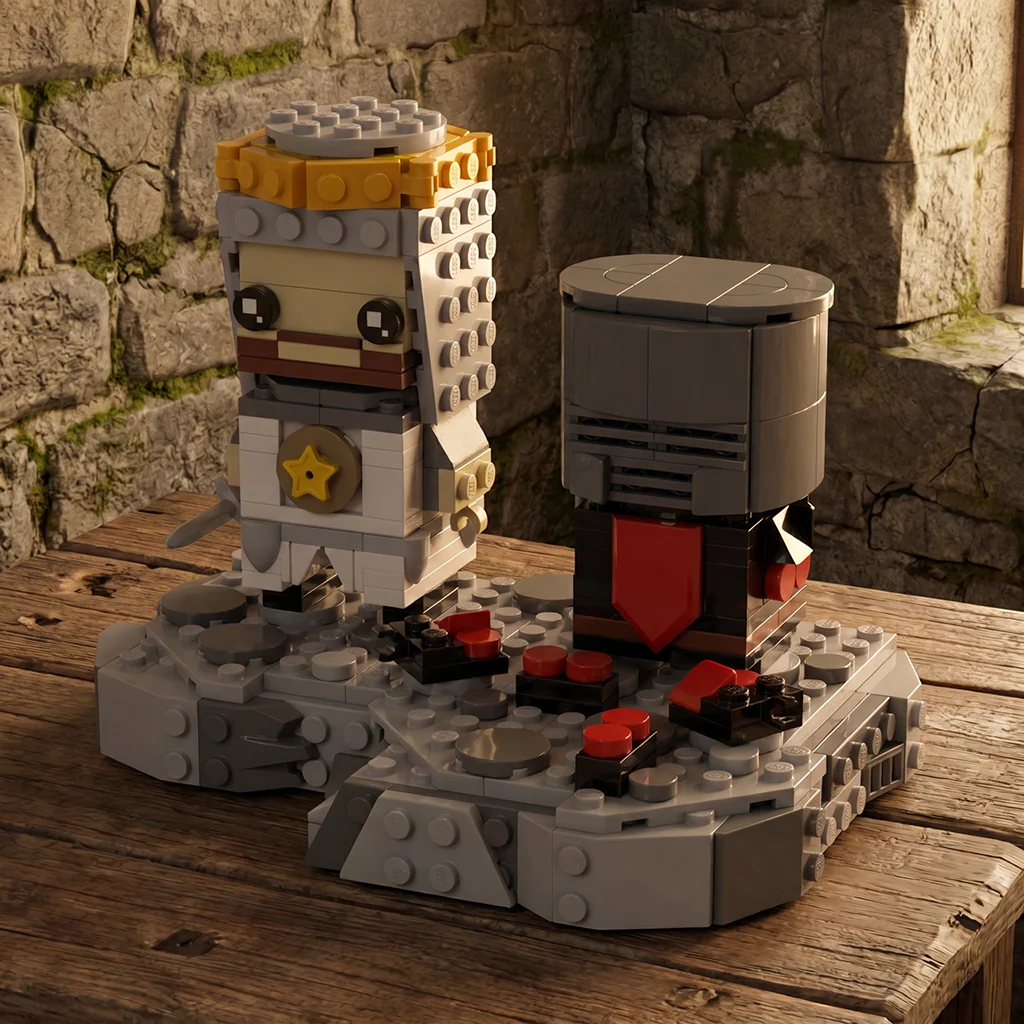 MOC Medieval Knight Duel Building Blocks Funny Black Knight Battle Scene Bricks Display Model Adult Collection
MOC Medieval Knight Duel Building Blocks Funny Black Knight Battle Scene Bricks Display Model Adult Collection