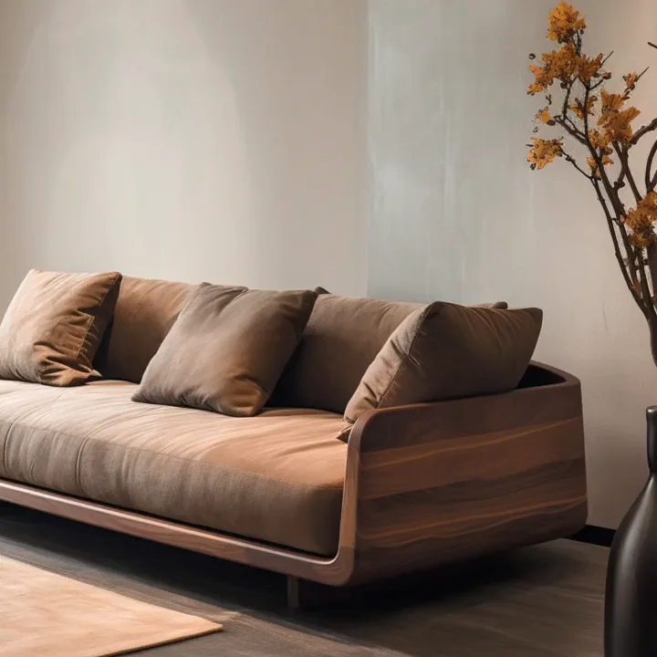 New Chinese-style North American black walnut home solid wood sofa New living
New Chinese-style North American black walnut home solid wood sofa New living