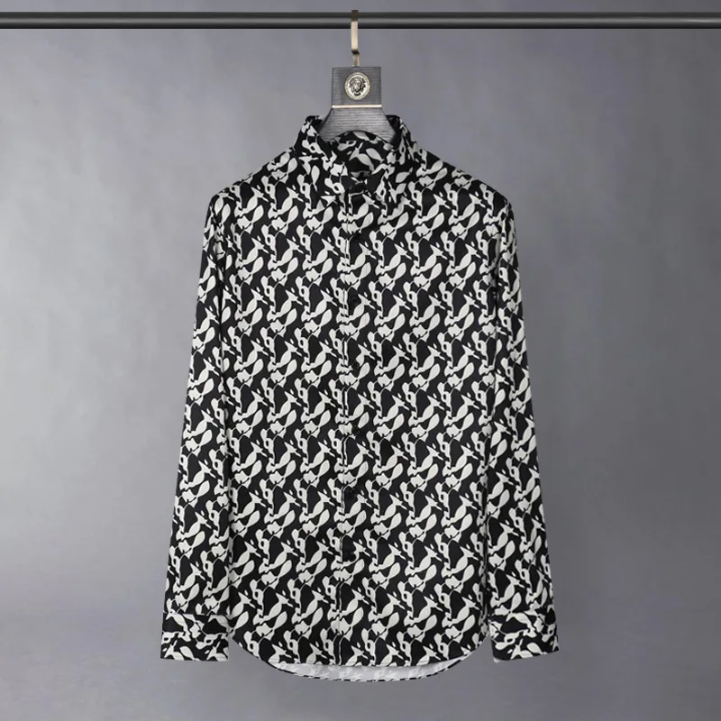 Spring and Autumn full printed plant casual slim fit long sleeved men's high-end wrinkle resistant and iron free shirt
Spring and Autumn full printed plant casual slim fit long sleeved men's high-end wrinkle resistant and iron free shirt