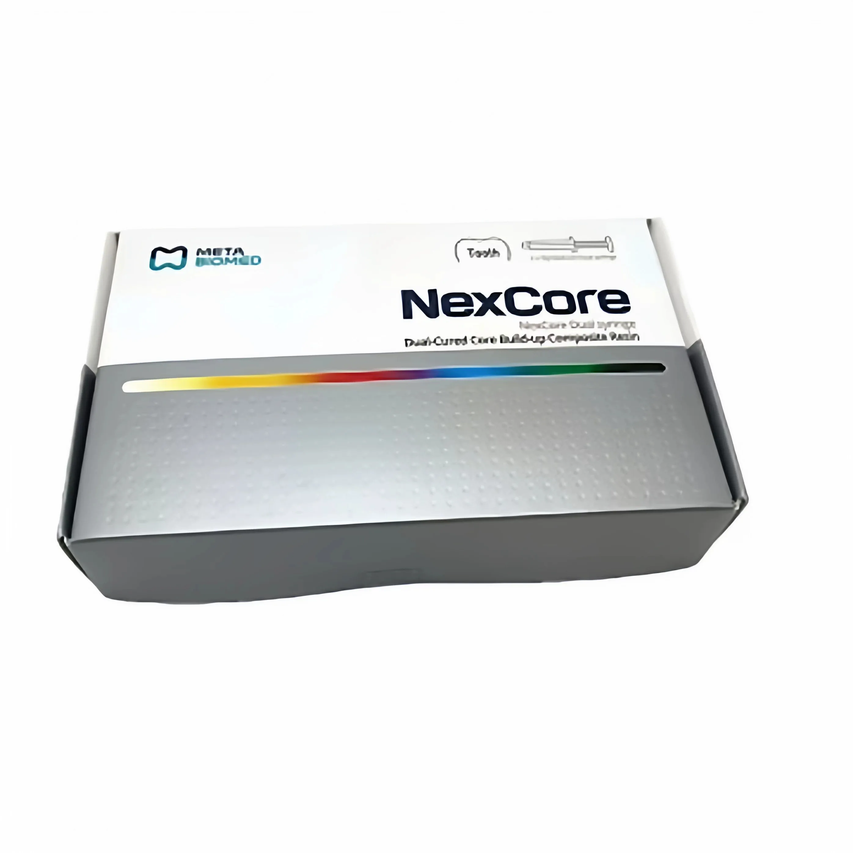 Meta NexCore Dual Cure Post Core Resin Cement | 2 Shades | 9g/Syringe , 2pcs/Box | Dental Light Curing Luting Cement
Meta NexCore Dual Cure Post Core Resin Cement | 2 Shades | 9g/Syringe , 2pcs/Box | Dental Light Curing Luting Cement