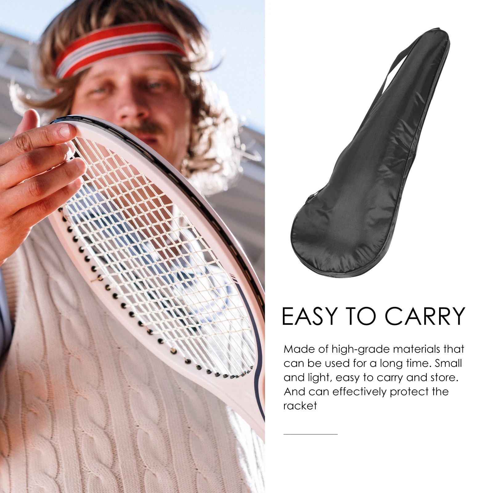 Tennis Racket Cover Lightweight Oxford Cloth Wear resistant Storage Bag for Badminton Racket Protective Pouch Durable Zipper
Tennis Racket Cover Lightweight Oxford Cloth Wear resistant Storage Bag for Badminton Racket Protective Pouch Durable Zipper