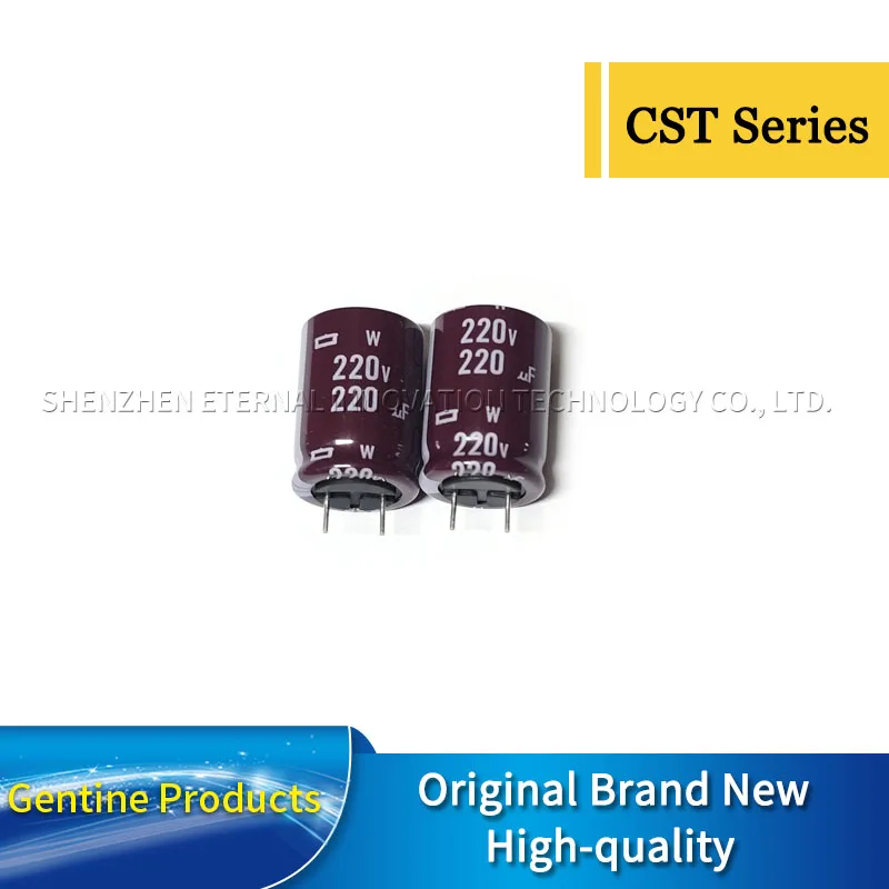 5 шт., в, мкФ, CST 18X25 ECST221EC5221MM25S, оригинальные Алюминиевые Электролитические Конденсаторы, долгий срок службы, низкий ESR
5 шт., в, мкФ, CST 18X25 ECST221EC5221MM25S, оригинальные Алюминиевые Электролитические Конденсаторы, долгий срок службы, низкий ESR