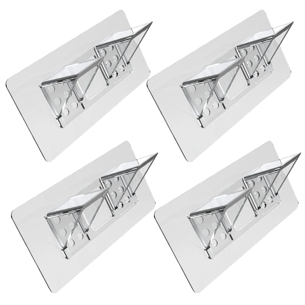 4pcs Transparent Adhesive Pegs Punch Free Cabinet Shelf Supports Multi-Function Shelf Holders For Bookshelves Wardrobes Display
4pcs Transparent Adhesive Pegs Punch Free Cabinet Shelf Supports Multi-Function Shelf Holders For Bookshelves Wardrobes Display