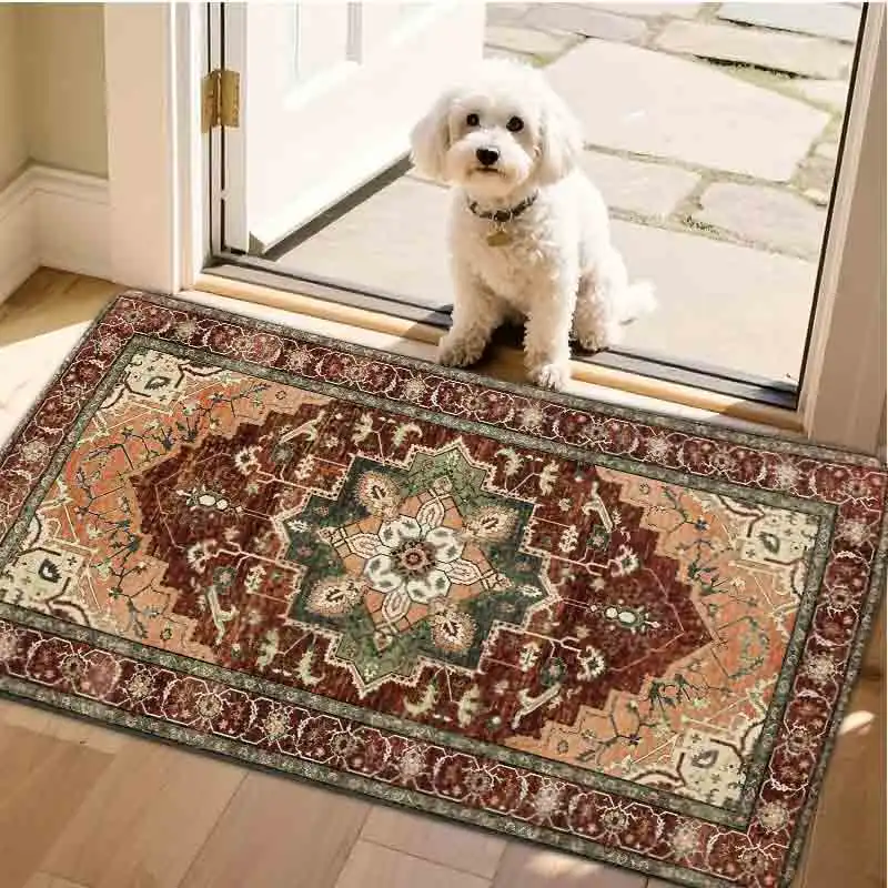 1pc flannel floor matVintage Floral Medallion Area Rug Non-Slip Decorative Floor Mat For Living Room Bedroom Home DecorNon-slip, machine washable, soft area rug for home living room bedroom kitchen decor
1pc flannel floor matVintage Floral Medallion Area Rug Non-Slip Decorative Floor Mat For Living Room Bedroom Home DecorNon-slip, machine washable, soft area rug for home living room bedroom kitchen decor