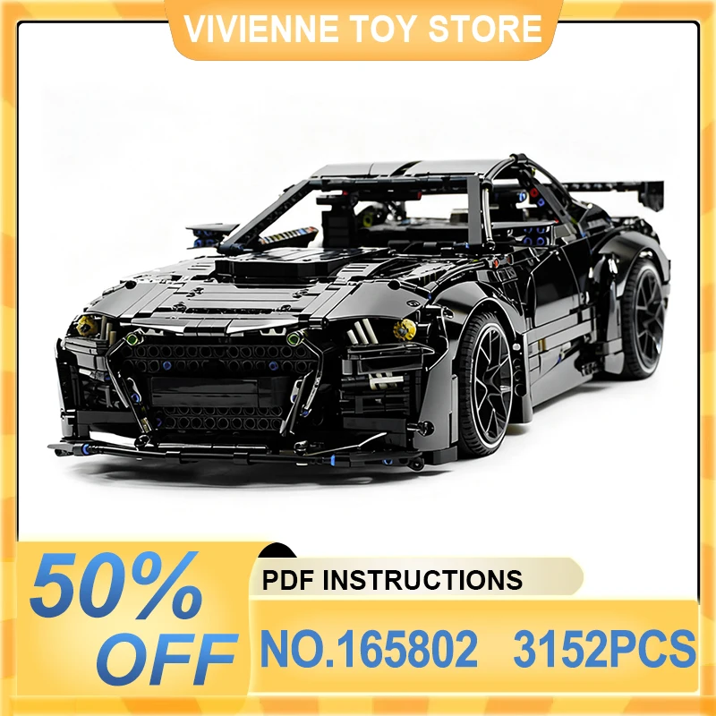 Ограниченная серия, гальванический черный MOC-165802, технический суперспортивный автомобиль, строительные блоки, кирпичи, игрушка-головоломка «сделай сам», Рождественский подарок
Ограниченная серия, гальванический черный MOC-165802, технический суперспортивный автомобиль, строительные блоки, кирпичи, игрушка-головоломка «сделай сам», Рождественский подарок