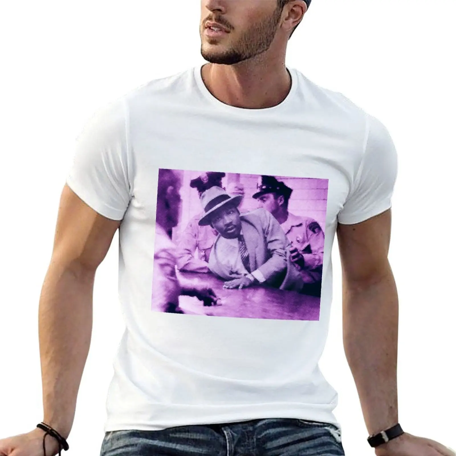 MLK, Jr. Arrest T-Shirt t shirt for man 100 percent cotton mens graphic t shirts man t shirt luxury T-Shirt
MLK, Jr. Arrest T-Shirt t shirt for man 100 percent cotton mens graphic t shirts man t shirt luxury T-Shirt