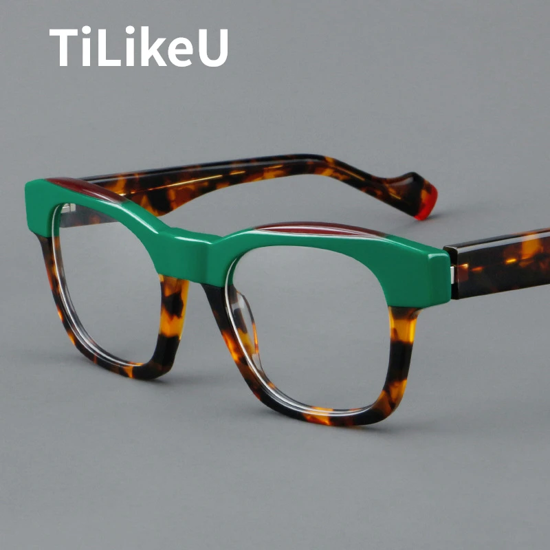 Classic Middle Elderly Reading Acetate Glasses Frame Handmade Retro Square Big Face Eyebrow Style Prescription Eyeglasses Frames
Classic Middle Elderly Reading Acetate Glasses Frame Handmade Retro Square Big Face Eyebrow Style Prescription Eyeglasses Frames