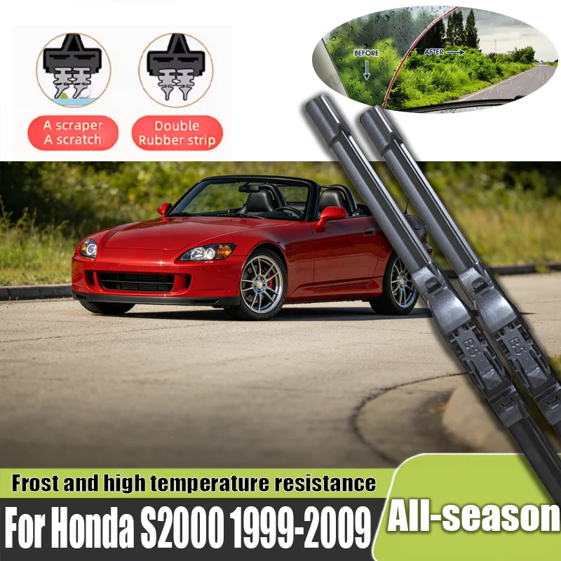 For Honda S2000 1999-2009 2000 2002 2003 2004 2006 2007 2pcs Front Windshield Wiper Blades Windscreen Wipers Carbon Fibre&Black
For Honda S2000 1999-2009 2000 2002 2003 2004 2006 2007 2pcs Front Windshield Wiper Blades Windscreen Wipers Carbon Fibre&Black