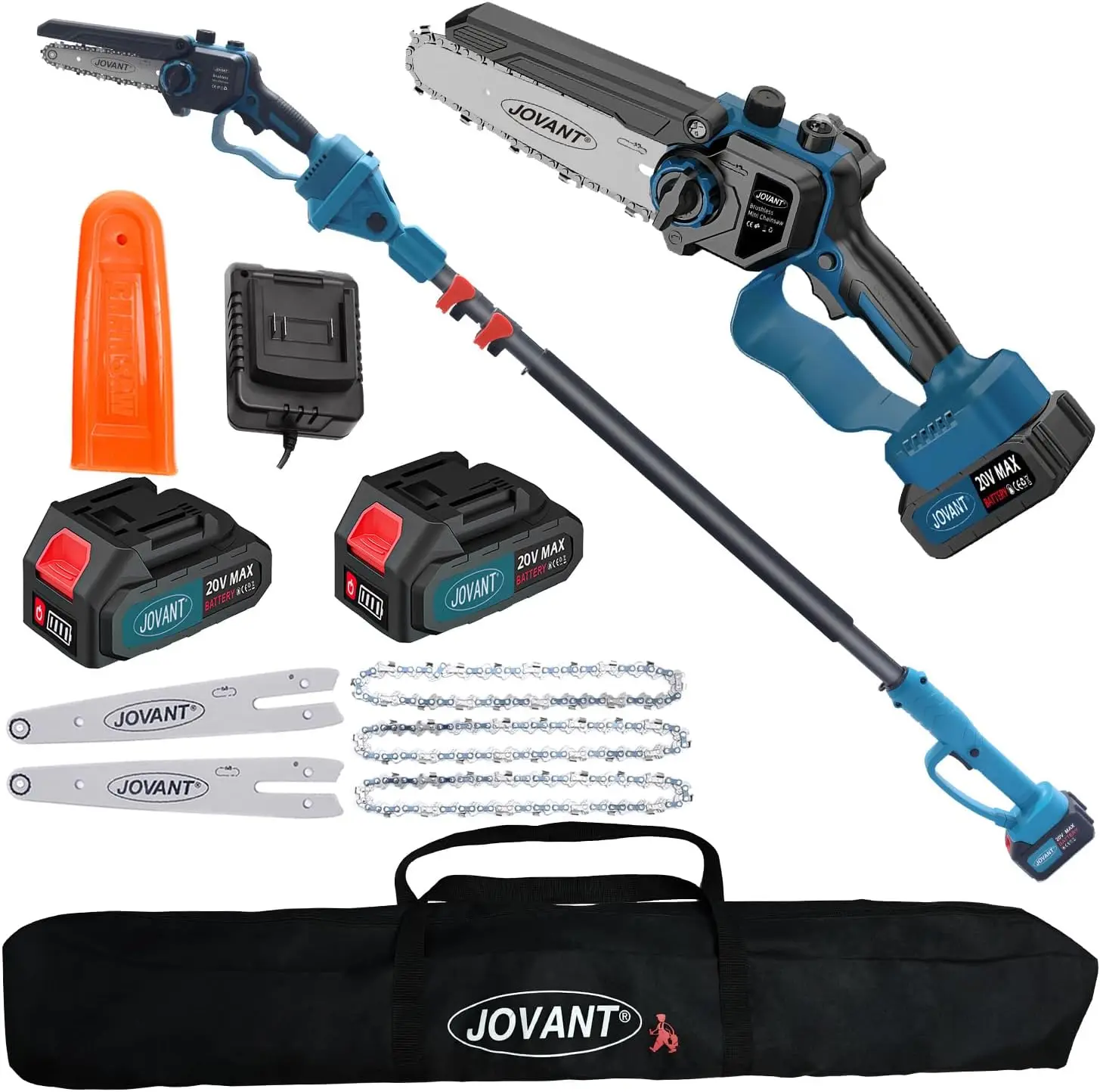 Cordless Pole Chainsaw Battery Powered Pole Saw For Tree Trimming 15Ft Reach Power Pole Saws With Two Max Batteries
Cordless Pole Chainsaw Battery Powered Pole Saw For Tree Trimming 15Ft Reach Power Pole Saws With Two Max Batteries