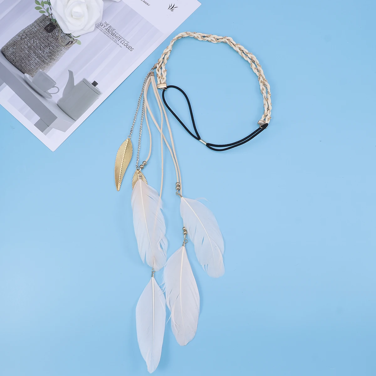 Bohemian Headb Colorful Hair Hoops Chain Braid Headwear Leaf Pendant Photo Shoot Party Wedding Everyday Natural Style
Bohemian Headb Colorful Hair Hoops Chain Braid Headwear Leaf Pendant Photo Shoot Party Wedding Everyday Natural Style