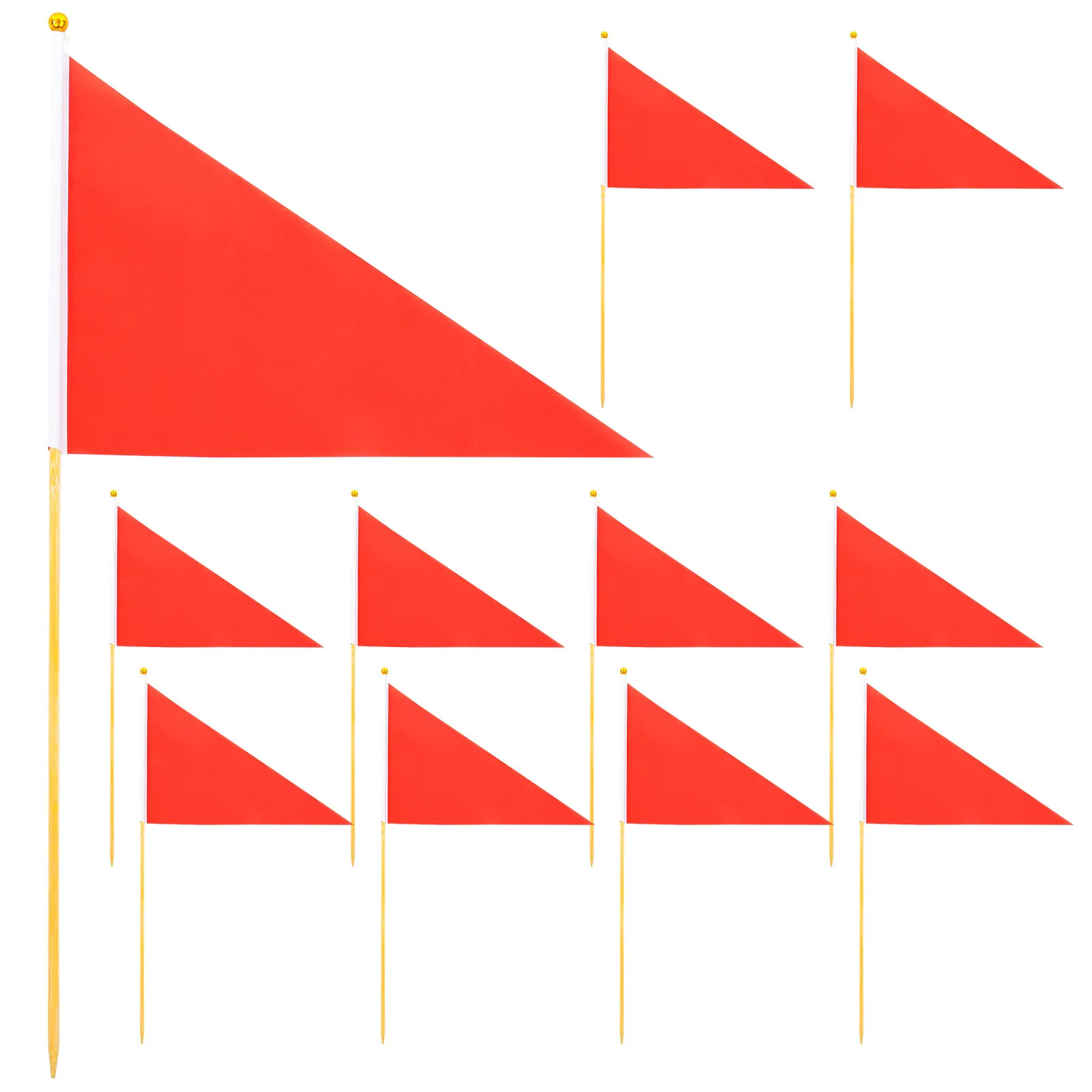10Pcs Sturdy Garden Marking Flags Triangular Lawn Yard Flags for Irrigation Sprinklers Underground Utilities Pet Invisible
10Pcs Sturdy Garden Marking Flags Triangular Lawn Yard Flags for Irrigation Sprinklers Underground Utilities Pet Invisible