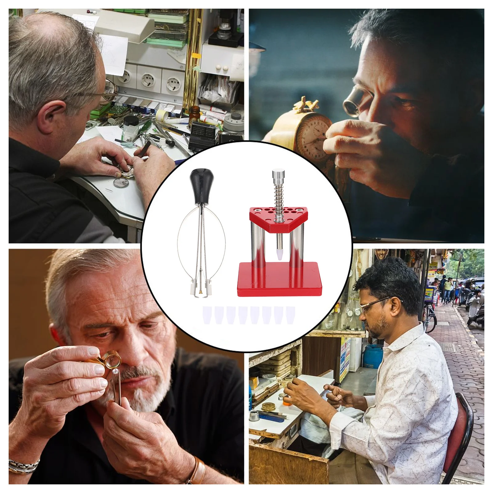 1Set Watch Repair Tool Kit Premium Alloy Hand Remover Non-Slip Handle Home Maintenance Watch Lifter Puller Removal
1Set Watch Repair Tool Kit Premium Alloy Hand Remover Non-Slip Handle Home Maintenance Watch Lifter Puller Removal