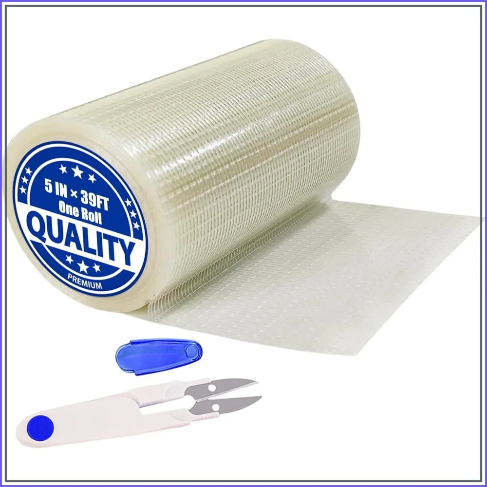 5 in x 39FT RV Awning Repair Tape Kit – Heavy Duty Waterproof Tear Repair Patch for Tarp, Canvas, Tent, Fabric, Canopy, Boat Covers, Sail – Clear Reinforced Fiberglass Tape
5 in x 39FT RV Awning Repair Tape Kit – Heavy Duty Waterproof Tear Repair Patch for Tarp, Canvas, Tent, Fabric, Canopy, Boat Covers, Sail – Clear Reinforced Fiberglass Tape