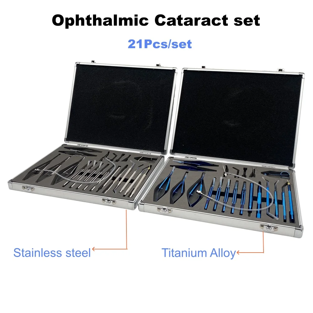 QSWTITAN 21PCS Titanium Ophthalmic Cataract Intraocular Microsurgery Instruments Kit
QSWTITAN 21PCS Titanium Ophthalmic Cataract Intraocular Microsurgery Instruments Kit