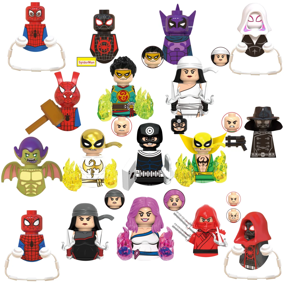 Blind Box Mini Building Blocks G0197 Figures Big Goblin Spiderman Iron Man Venom Captain Hawk Deadpool Armor Christmas Gift Toys
Blind Box Mini Building Blocks G0197 Figures Big Goblin Spiderman Iron Man Venom Captain Hawk Deadpool Armor Christmas Gift Toys