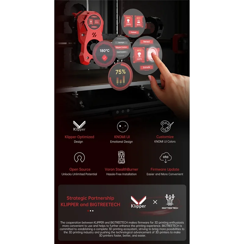 BIGTREETECH KNOMI V2.0 1,28-дюймовый экран для 3D-принтеров Klipper Voron V2.4 емкостный Voron Stealthburner
BIGTREETECH KNOMI V2.0 1,28-дюймовый экран для 3D-принтеров Klipper Voron V2.4 емкостный Voron Stealthburner