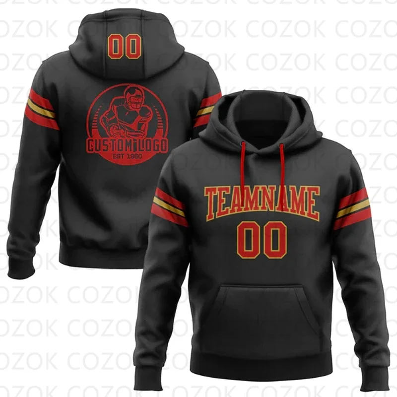 Customized Hoodies Black Red Colour Jersey 3D Printed Unisex Pullovers Hoodie Casual Sweatshirts
Customized Hoodies Black Red Colour Jersey 3D Printed Unisex Pullovers Hoodie Casual Sweatshirts
