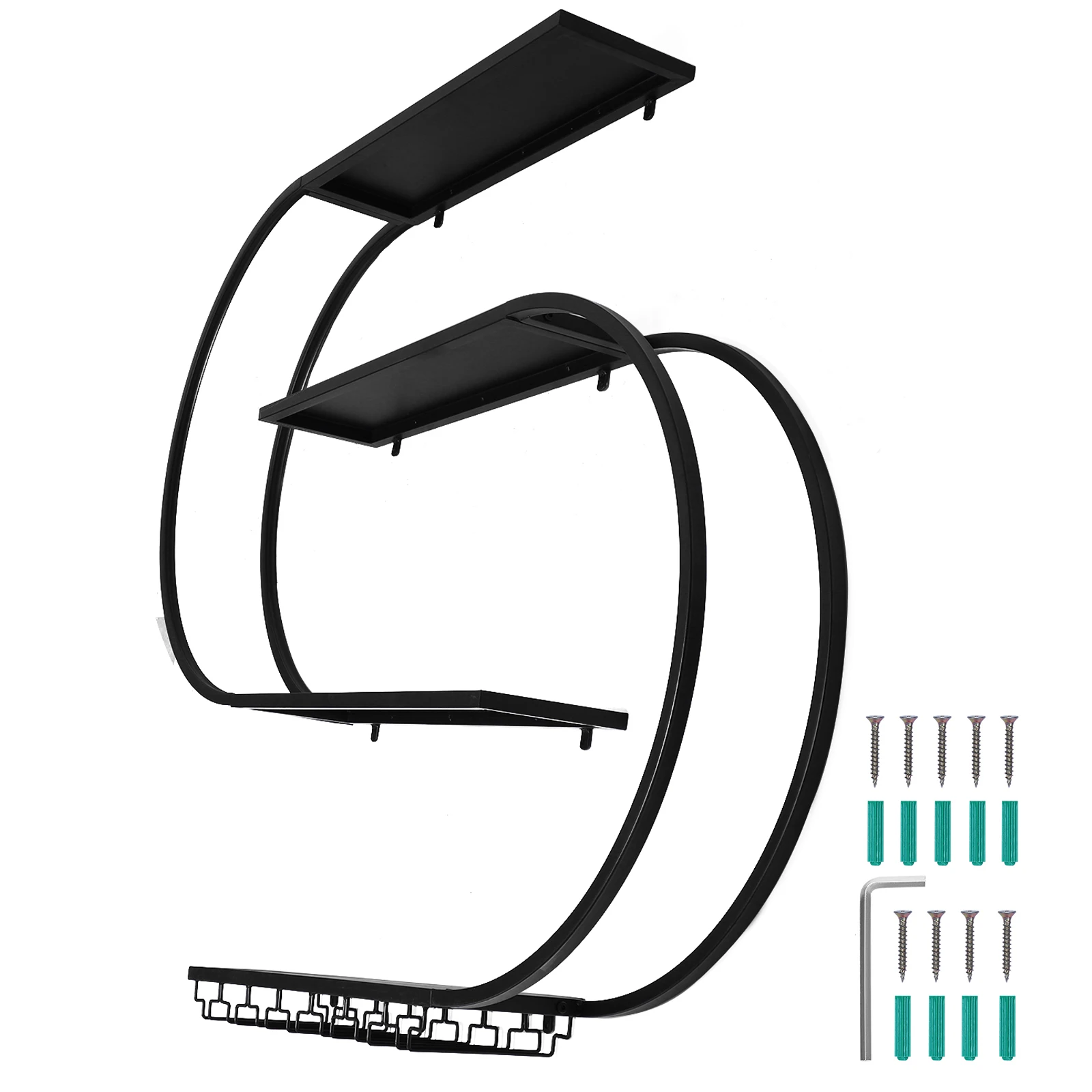 Wine Storage Rack with LED Light Bar Liquor Bottle Display Shelf Wall-Mounted Hanging Wine Glass Holder For Home Kitchen
Wine Storage Rack with LED Light Bar Liquor Bottle Display Shelf Wall-Mounted Hanging Wine Glass Holder For Home Kitchen