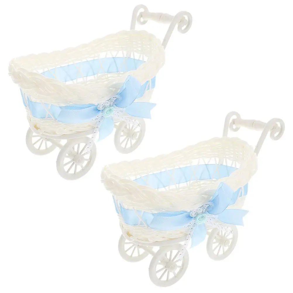2Pcs Imitation Rattan Baby Stroller Decorations Storage Baskets Home Party Favor Gifts Woven Basket
2Pcs Imitation Rattan Baby Stroller Decorations Storage Baskets Home Party Favor Gifts Woven Basket