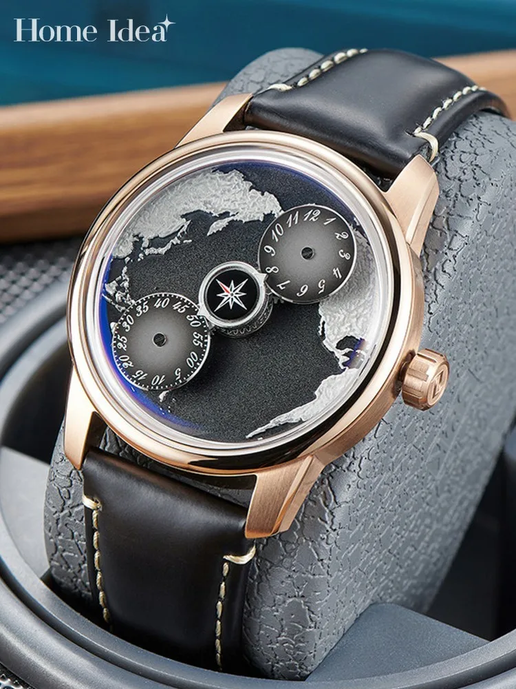 Casual Men Work Blue Planet Fully Automatic Mechanical Wristwatches Fashion Luxury Business Designer Male Strap Waterproof Watch
Casual Men Work Blue Planet Fully Automatic Mechanical Wristwatches Fashion Luxury Business Designer Male Strap Waterproof Watch