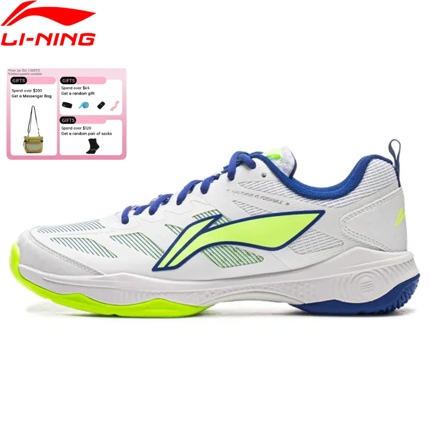 Li-Ning Unisex GLADIATOR Ⅱ Badminton Training Shoes Cushion Rebound LiNing Men Women Stable Support Sneakers AYTV017
Li-Ning Unisex GLADIATOR Ⅱ Badminton Training Shoes Cushion Rebound LiNing Men Women Stable Support Sneakers AYTV017