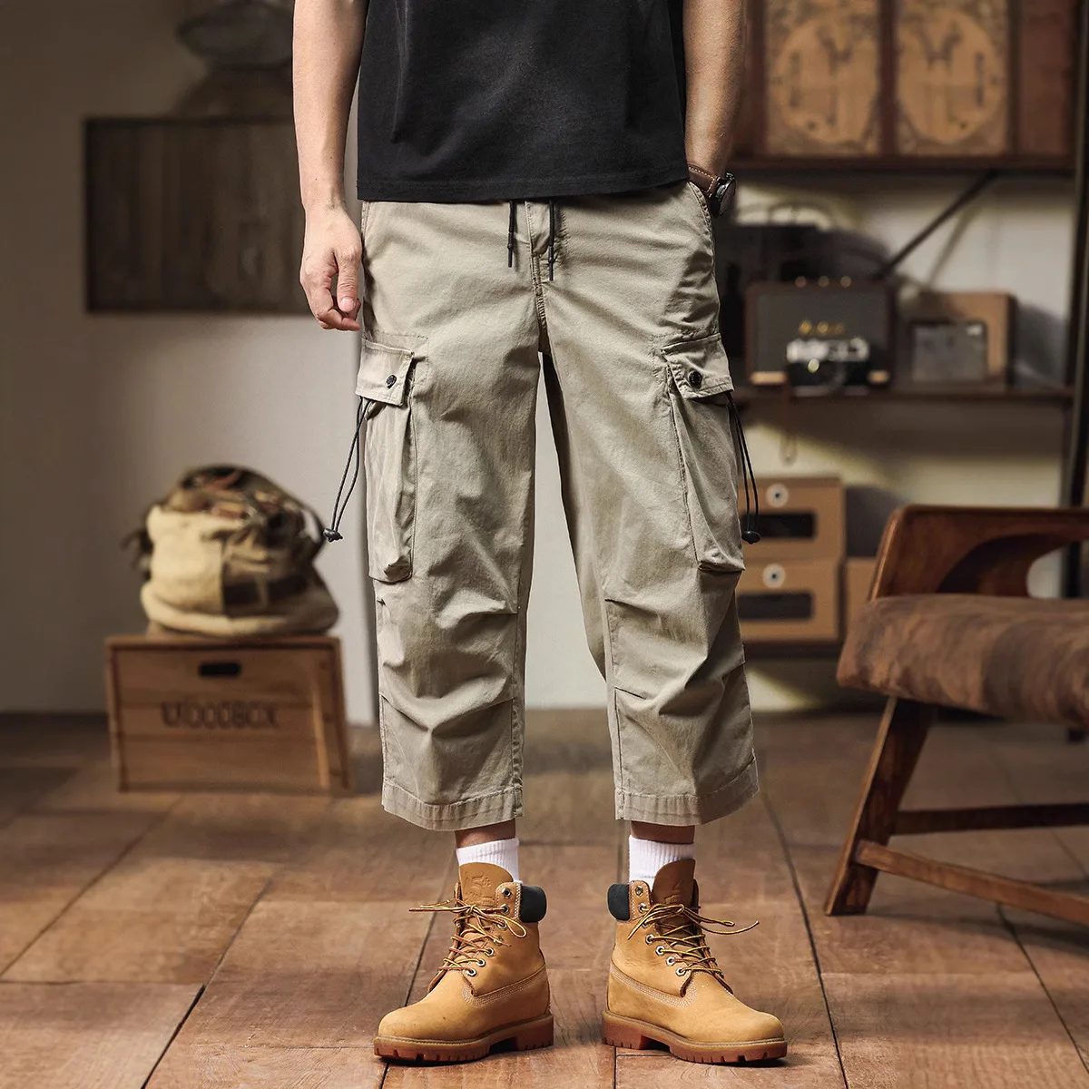 Men American Vintage Straight Leg Cargo Pants 2025 Spring Summer Loose Fit Big Size Casual Pants
Men American Vintage Straight Leg Cargo Pants 2025 Spring Summer Loose Fit Big Size Casual Pants