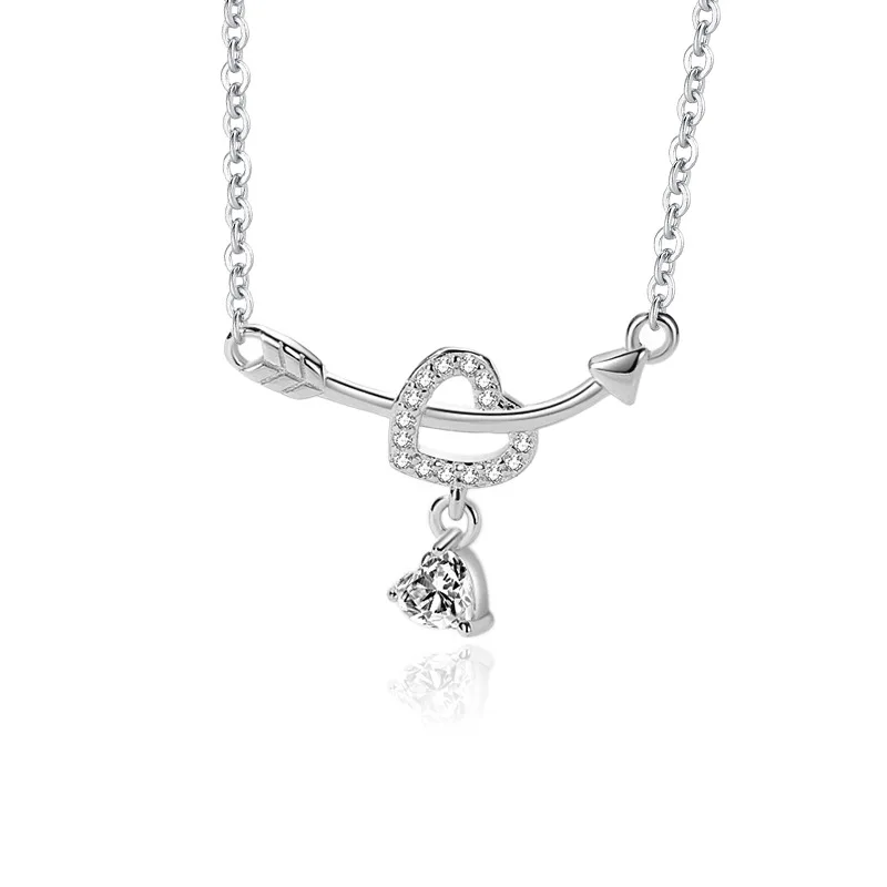 Love Pendant Female Necklace With Arrow Silver 925 Matching Couple Korean Jewelry Zircon Accessory Trend 2023 Girl Romantic Gift
Love Pendant Female Necklace With Arrow Silver 925 Matching Couple Korean Jewelry Zircon Accessory Trend 2023 Girl Romantic Gift