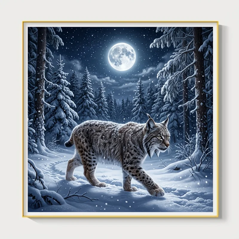 Moonlight Snowy Forest Lynx Jigsaw Puzzle 500/1024 PCS Holiday Stress Relieving Fun Games Home Decor Holiday Gifts
Moonlight Snowy Forest Lynx Jigsaw Puzzle 500/1024 PCS Holiday Stress Relieving Fun Games Home Decor Holiday Gifts