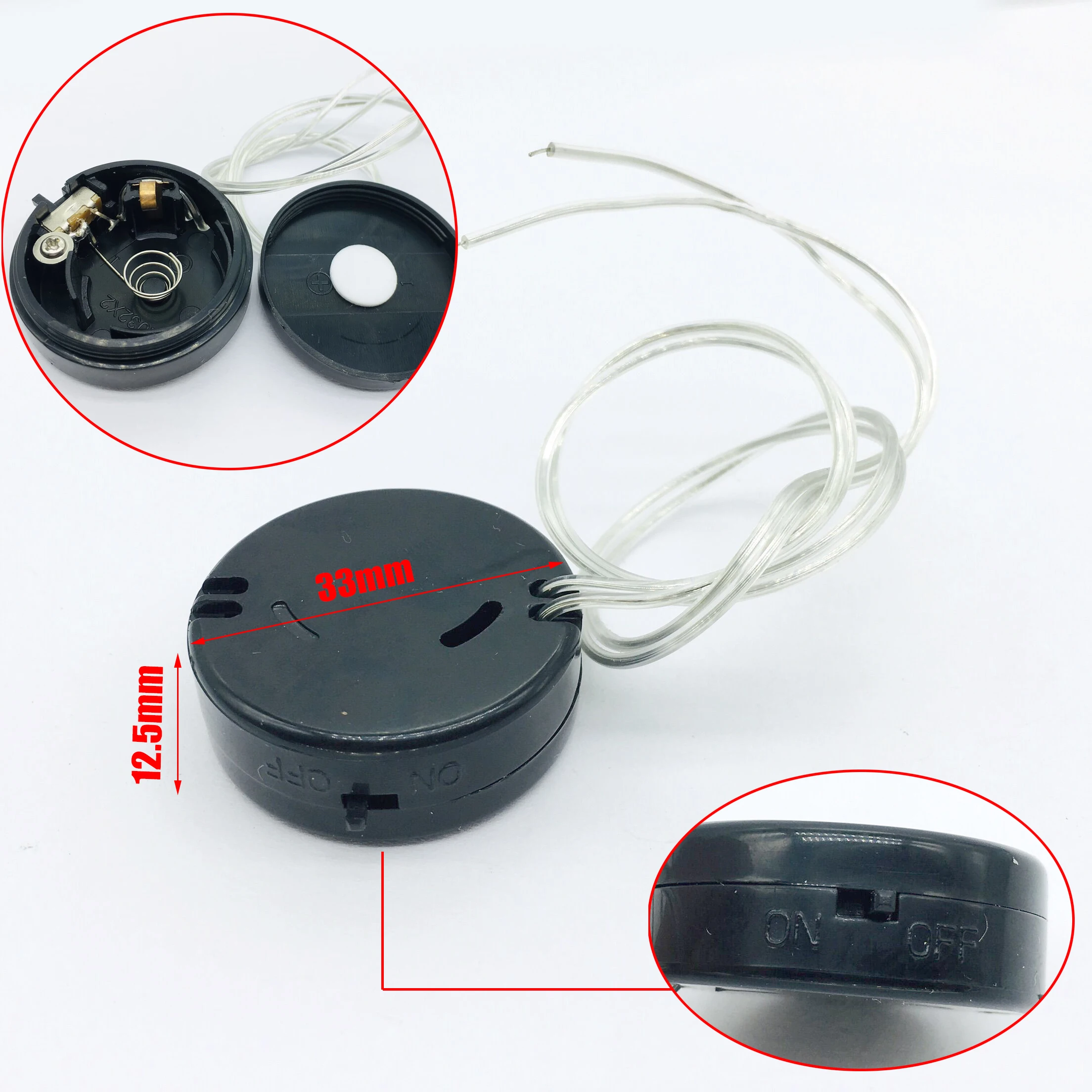 100PCS Dual CR2032 6V Battery Box/ Battery Holder 2032 Button Battery Box With Switch Lead cable CR2032 Button Battery Shell
100PCS Dual CR2032 6V Battery Box/ Battery Holder 2032 Button Battery Box With Switch Lead cable CR2032 Button Battery Shell