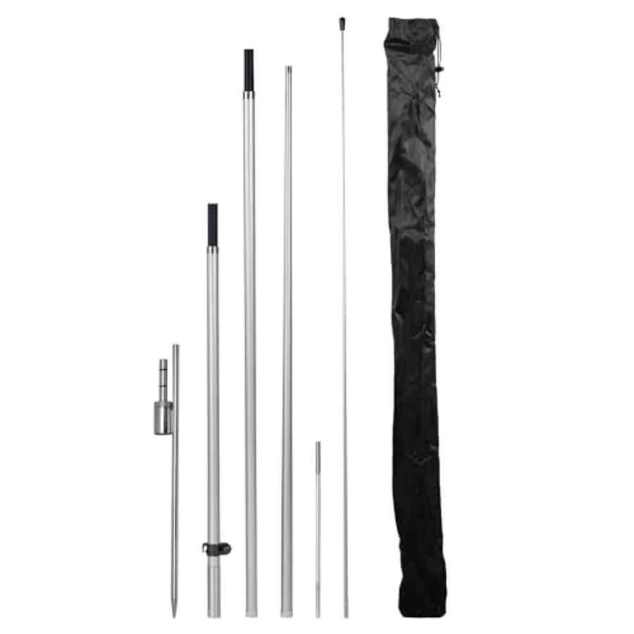 Feather Flag Pole Kit - 13 Feet Tall Swooper Flag Pole Kit with Rotating Ground Spike - Banner Flag Pole for 12ft Arc Shaped Ou
Feather Flag Pole Kit - 13 Feet Tall Swooper Flag Pole Kit with Rotating Ground Spike - Banner Flag Pole for 12ft Arc Shaped Ou