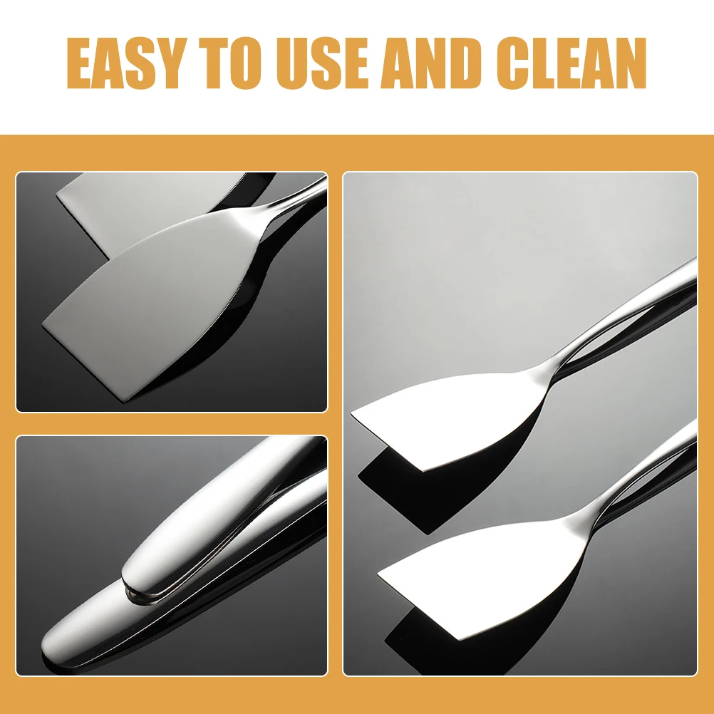 2pcs Stainless Steel Spatula 304 Metal Cooking Shovel Flat Design For Flipping Steak Frying Kitchen Gadget Portable Nonstick
2pcs Stainless Steel Spatula 304 Metal Cooking Shovel Flat Design For Flipping Steak Frying Kitchen Gadget Portable Nonstick
