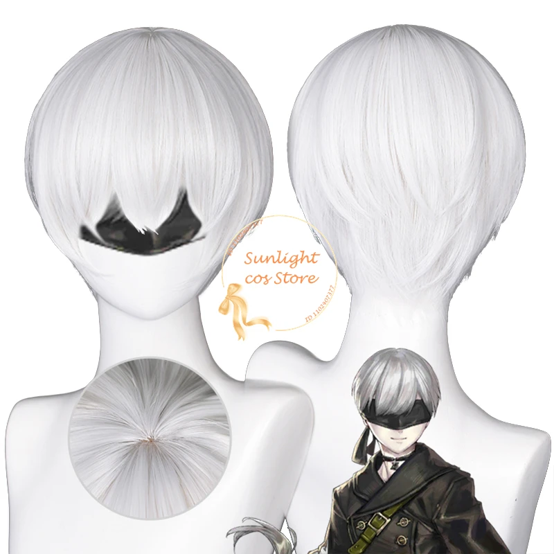 YoRHa No.9 Type S 9S Cosplay Wig Short Silver White Heat Resistant Synthetic Hair Party Wigs YoRHa No. 2 Type B 2B Wig + Wig Cap
YoRHa No.9 Type S 9S Cosplay Wig Short Silver White Heat Resistant Synthetic Hair Party Wigs YoRHa No. 2 Type B 2B Wig + Wig Cap