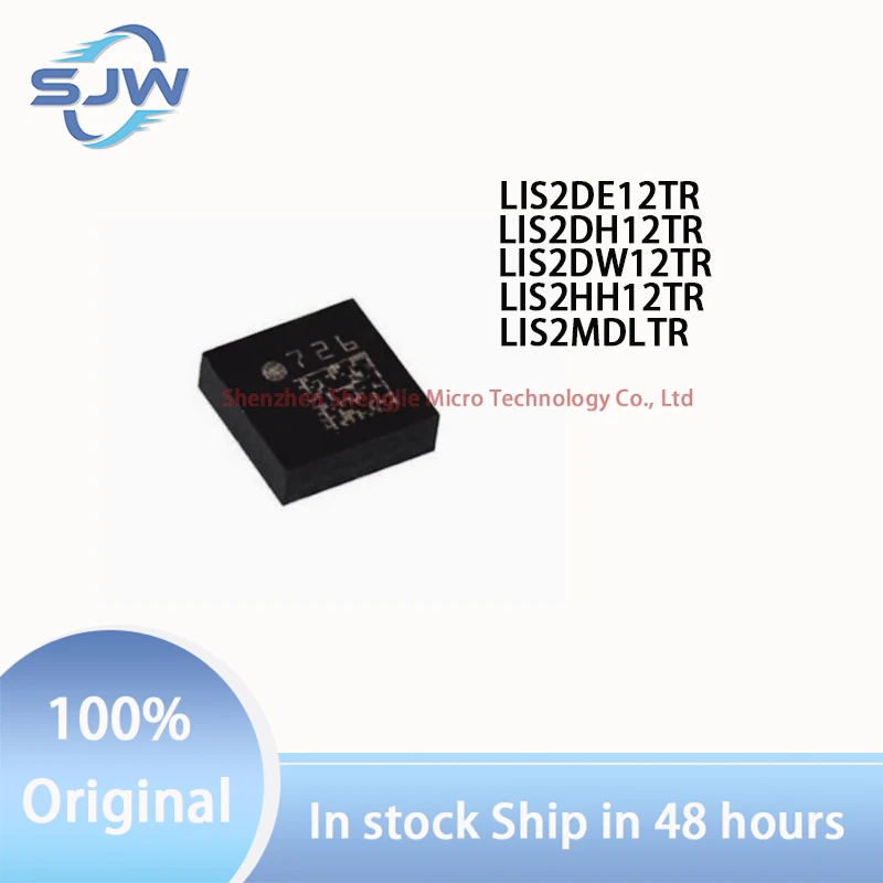 LIS2DE12TR LIS2DH12TR LIS2DW12TR LIS2MDLTR LIS2HH12TR encapsulation LGA12 Attitude sensor gyroscope chip
LIS2DE12TR LIS2DH12TR LIS2DW12TR LIS2MDLTR LIS2HH12TR encapsulation LGA12 Attitude sensor gyroscope chip
