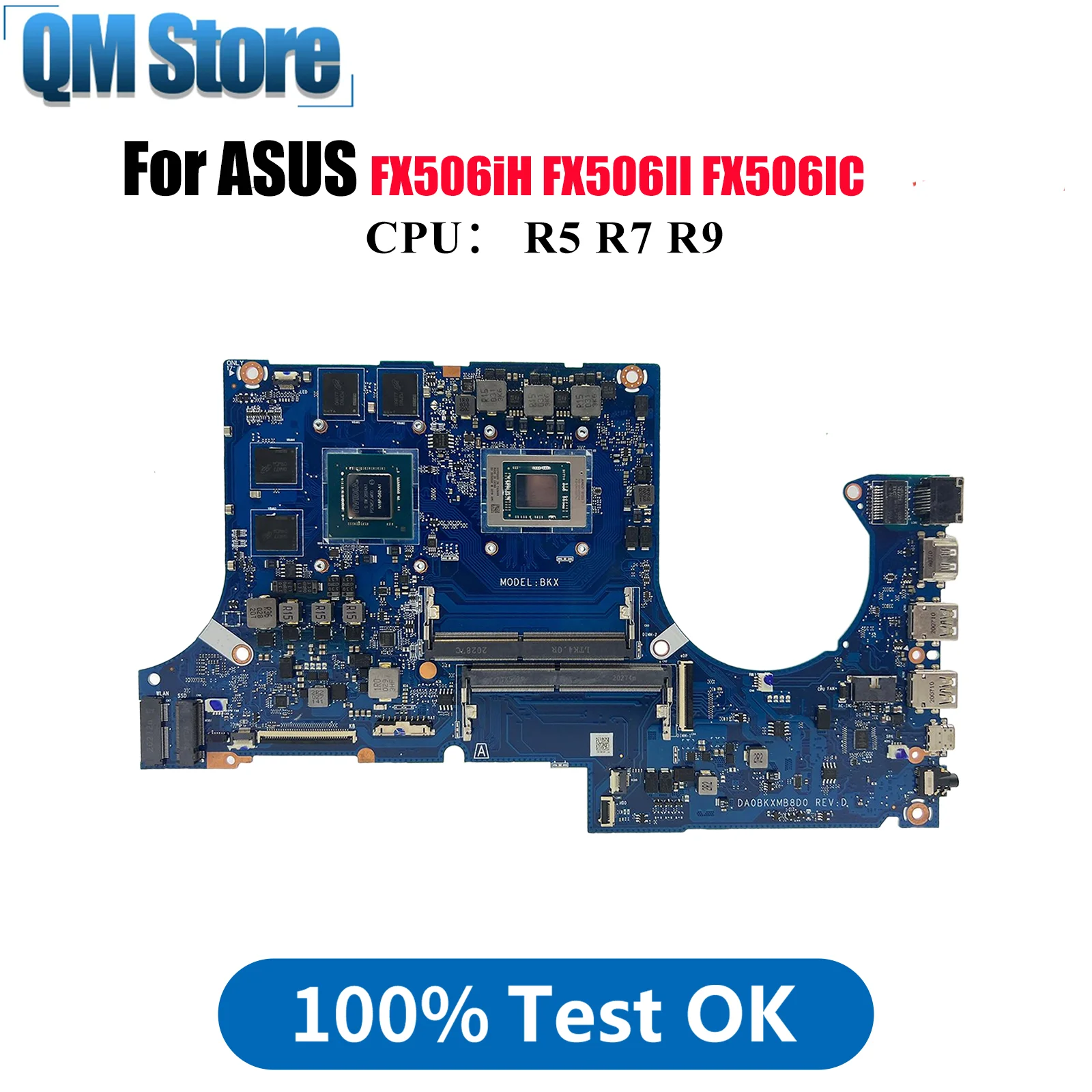 DA0BKXMB8D0 Материнская плата для ноутбука ASUS TUF Gaming FX506IC FA506I FX506II FX506iH Материнская плата для ноутбука с процессором R5 R7 R9 tests ОК
DA0BKXMB8D0 Материнская плата для ноутбука ASUS TUF Gaming FX506IC FA506I FX506II FX506iH Материнская плата для ноутбука с процессором R5 R7 R9 tests ОК