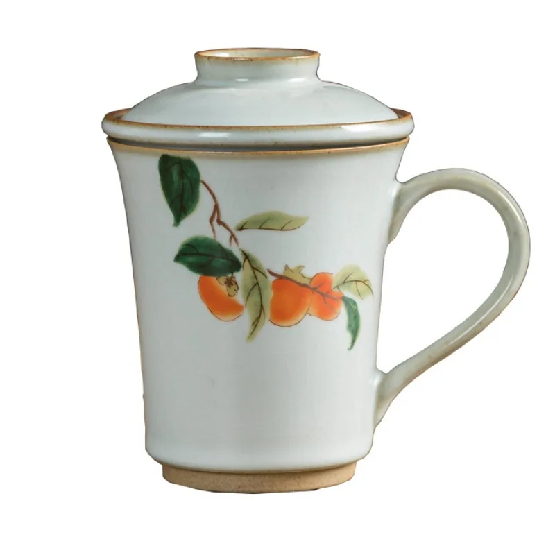 Retro Ru kiln large teacup women with lid and filter mug large capacity ceramic cup
Retro Ru kiln large teacup women with lid and filter mug large capacity ceramic cup