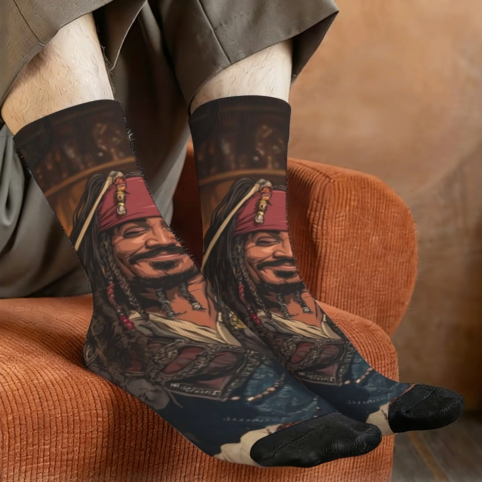 Harajuku retro pirate style casual socks, novel street trend adventure printed casual socks, crazy party holiday fun gift
Harajuku retro pirate style casual socks, novel street trend adventure printed casual socks, crazy party holiday fun gift