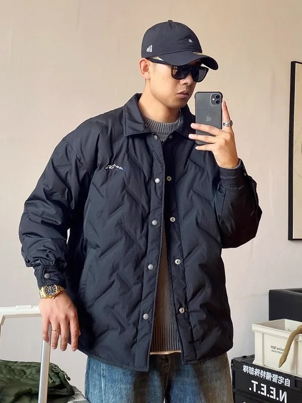 Extra Large 300 Pou Winter American Casual Haome Bla Lightweight Men's down Jaet Loose Collar Trendy Outerwear
Extra Large 300 Pou Winter American Casual Haome Bla Lightweight Men's down Jaet Loose Collar Trendy Outerwear