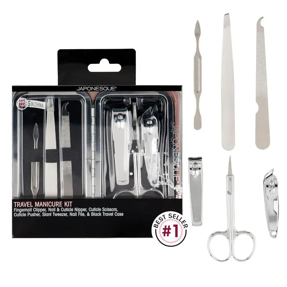 6-Piece Portable Nail Care Set in Compact Case for Home and Travel
6-Piece Portable Nail Care Set in Compact Case for Home and Travel