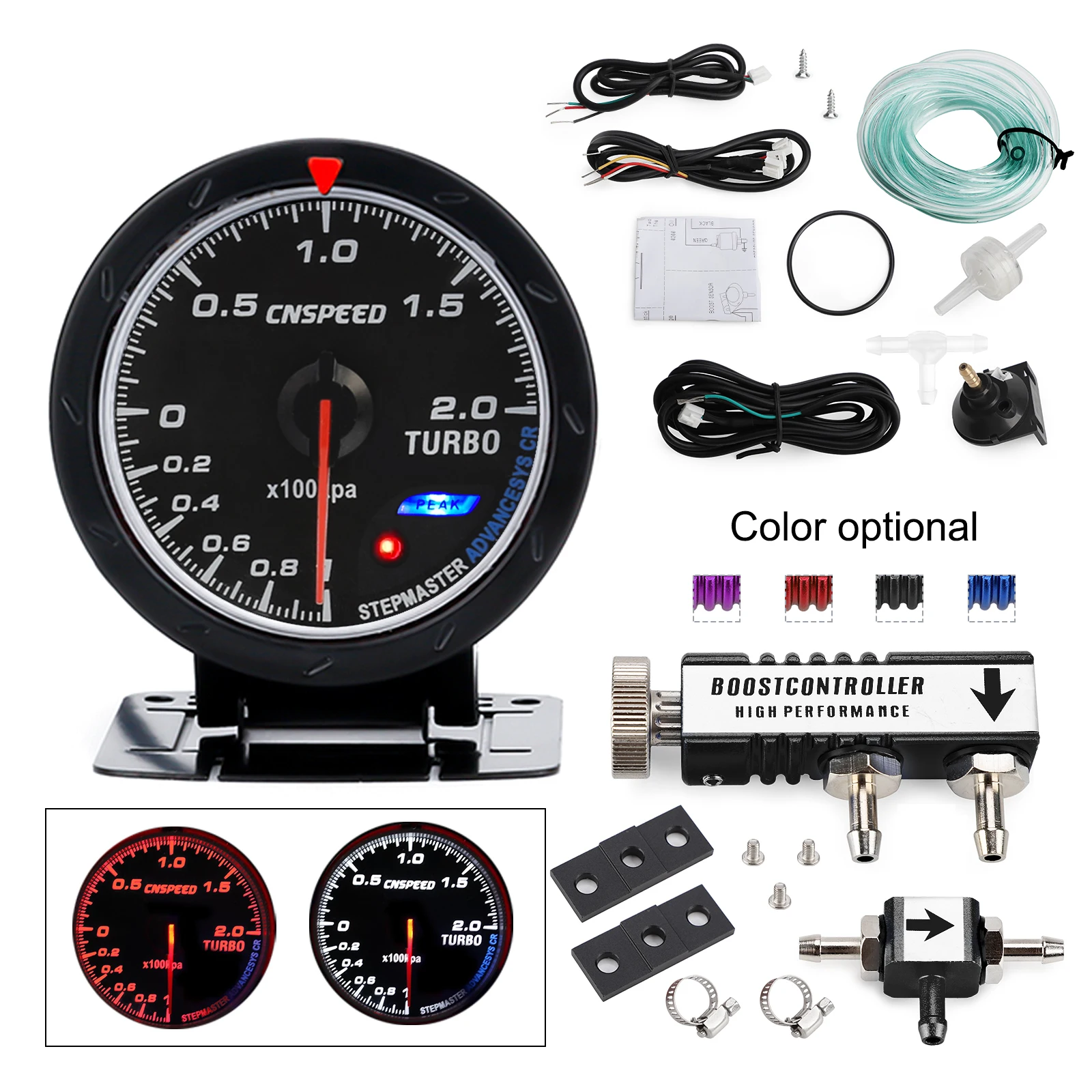 60MM Car Turbo Boost gauge + Adjustable Turbo Boost Controller Kit 1-30 PSI IN-CABIN Car Gauge Car Meter
60MM Car Turbo Boost gauge + Adjustable Turbo Boost Controller Kit 1-30 PSI IN-CABIN Car Gauge Car Meter