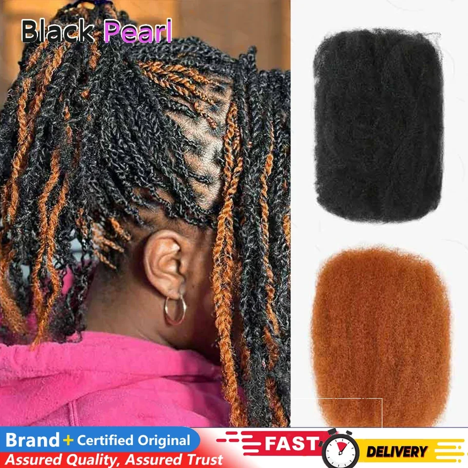 QVR Loc Repair Braiding Twist Afro Kinky Human Hair for Locs 1 Pack 50 Gram Afro Kinky Bulk Human Hair for Dreadlock Extensions
QVR Loc Repair Braiding Twist Afro Kinky Human Hair for Locs 1 Pack 50 Gram Afro Kinky Bulk Human Hair for Dreadlock Extensions