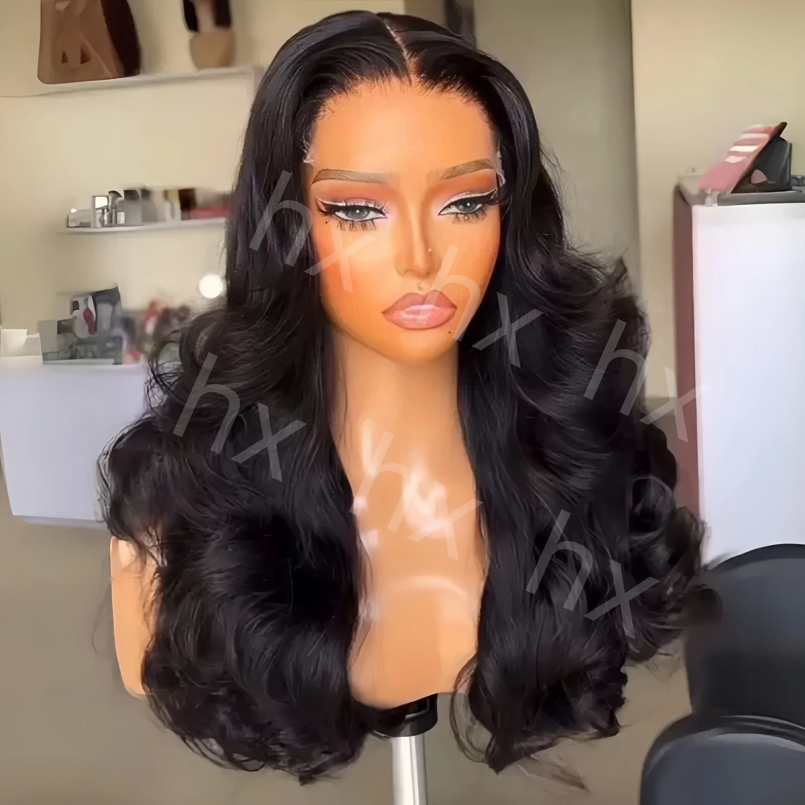 Natural Black 180Density Soft 26inch Long Natural Wave Lace Front Wig For Black Women BabyHair Natural Hairline Heat Resistant
Natural Black 180Density Soft 26inch Long Natural Wave Lace Front Wig For Black Women BabyHair Natural Hairline Heat Resistant