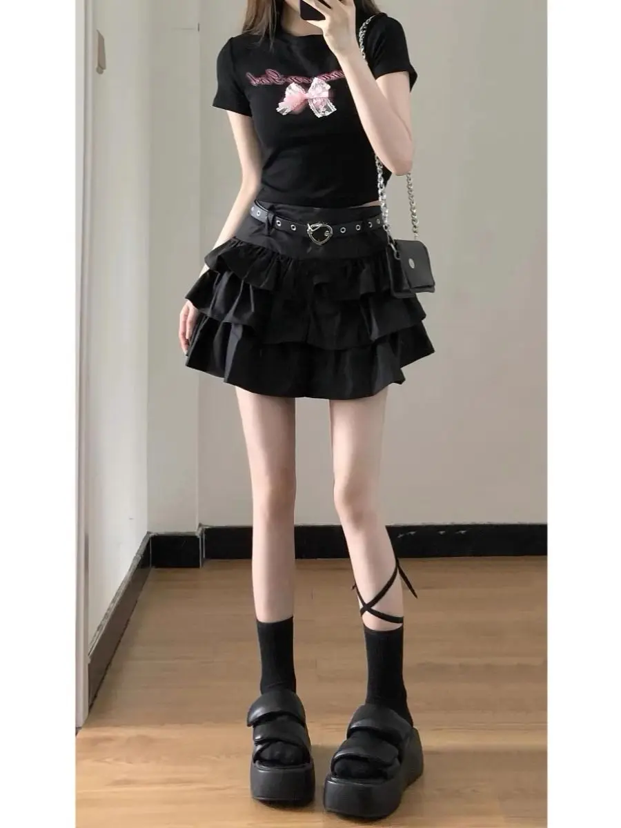 American Sweet And Spicy Cake Skirt Set Women's Spicy Girl Y2K Summer Fashion Two-Piece Set Pure Desire Cool Size
American Sweet And Spicy Cake Skirt Set Women's Spicy Girl Y2K Summer Fashion Two-Piece Set Pure Desire Cool Size